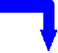 right blue down arrow